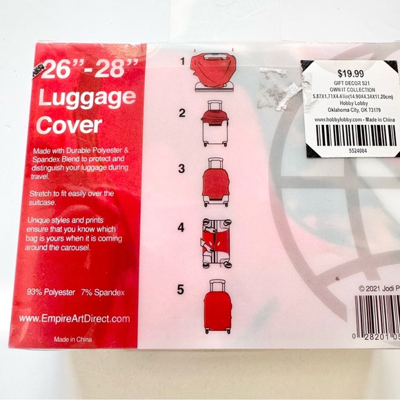 Empire Art Direct Luggage Cover 26”-28” Luggage BOSS LADY - Picture 7 of 8